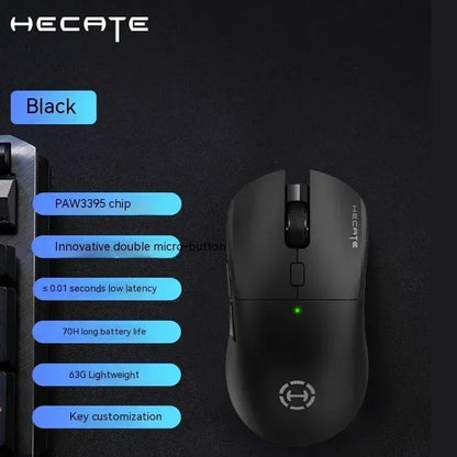 Ratón Edifier Hecate G3m/G4m Pro PAW3395, ergonómico, ligero, con 3 modos de uso, inalámbrico, Bluetooth, personalizado, accesorios para PC Gamer