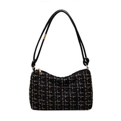 Bolso de hombro de invierno para mujer, bolso de mano con cremallera, bolso de mano informal de moda, bolso cruzado