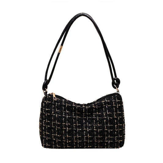 Bolso de hombro de invierno para mujer, bolso de mano con cremallera, bolso de mano informal de moda, bolso cruzado