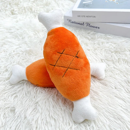 Juguetes divertidos Juguetes para perros Patas de pollo Frutas Zanahorias Verduras Mascotas Perros Gatos Peluches Sonidos Juguetes masticables Suministros
