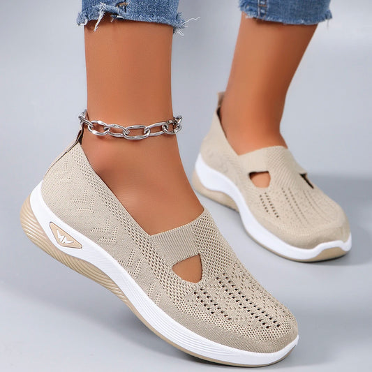 Zapatillas deportivas de primavera para mujer, modernas, transpirables, ligeras, antideslizantes, resistentes al desgaste, informales, planas.