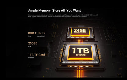 [Estreno mundial] Fossibot F112 PRO 5G Smartphone resistente, pantalla HD+ de 6,88", batería de 7150 mAh, 24 GB (8+16) + 256 GB, Android 14, cámara de 50 MP