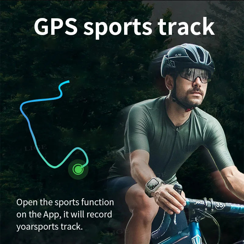 Reloj inteligente FOXBOX con seguimiento deportivo para Xiaomi, Android, GPS, militar, Bluetooth, llamadas, resistente al agua, para exteriores, 2024