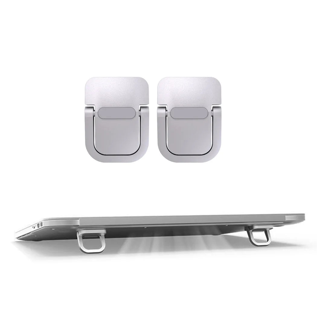 Soporte portátil para portátil con 2 ángulos ajustables, soporte plegable, elevador invisible para portátil Macbook, patas de soporte para portátil