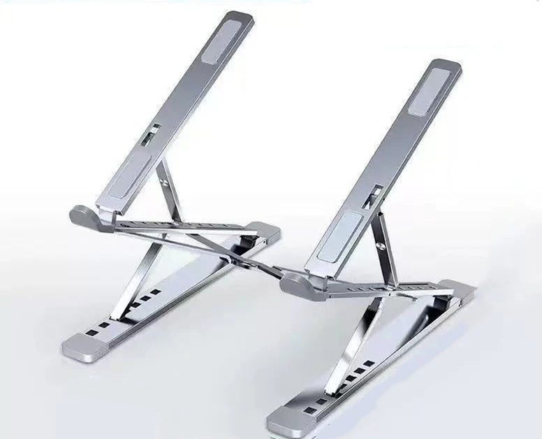 Soporte plegable y ajustable de aluminio para ordenador portátil, tableta o PC. Disipación de calor.