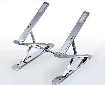Soporte plegable y ajustable de aluminio para ordenador portátil, tableta o PC. Disipación de calor.