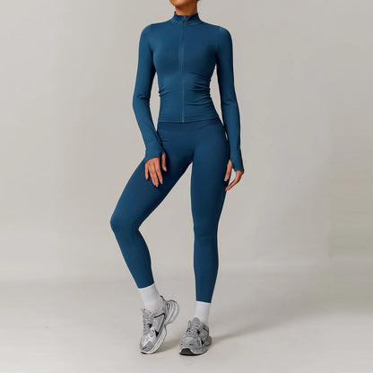 Conjunto de yoga deportivo sin costuras para mujer, 2 o 3 piezas, ropa deportiva para gimnasio, conjuntos de yoga para mujer, chándales, sujetador deportivo, leggings para gimnasio