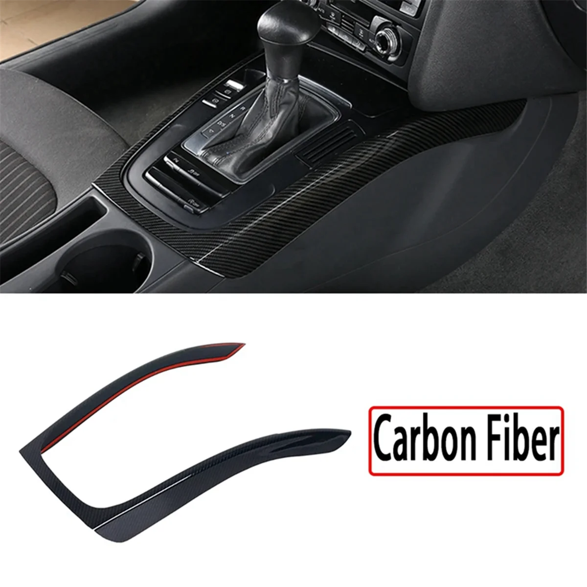 Accesorios de decoración interior para el marco de la caja de cambios de la consola del automóvil para Audi A4L/A5 S4 S5 09-16 (modificación del vehículo)