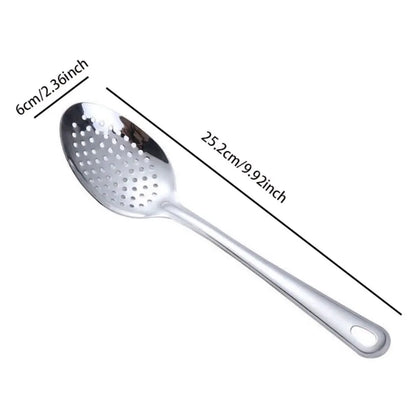 Cuchara para fideos portátil de acero inoxidable antioxidante para cocina, hogar, espumadera, colador frito