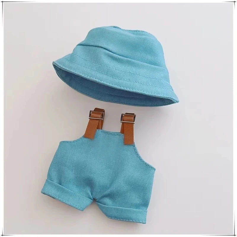 Para Labubu 15-17 cm v1v2 Conjunto de accesorios de atuendo Mini sombrero mono decoración ropa pequeña juguetes para niños regalo de cumpleaños
