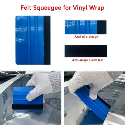 Kit de herramientas para envolver películas de automóviles, raspador, escobilla de goma, herramienta para envolver vinilo, kit de instalación de calcomanías para vehículos, accesorios para autos