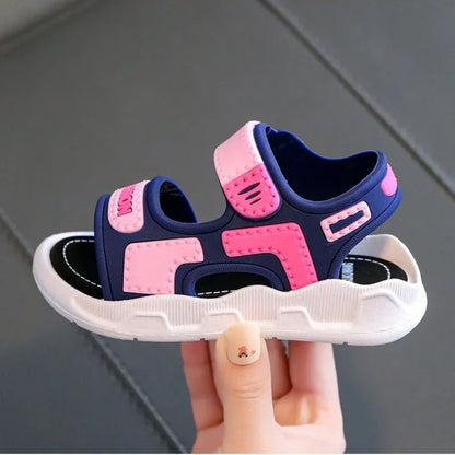 Sandalias de moda para niños, zapatos para bebés, suela suave, antideslizantes, para niños y niñas, zapatos de verano para playa de 2 a 10 años