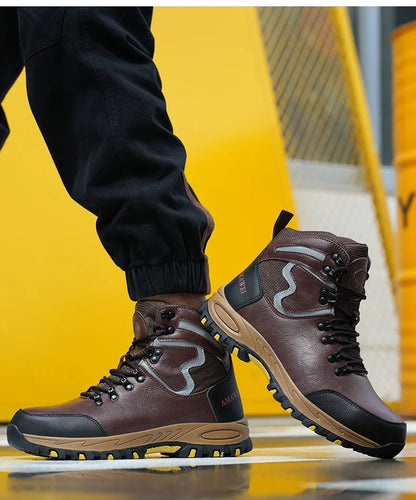 Zapatos de seguridad de caña alta para hombre, zapatos de trabajo con puntera de acero, botas de seguridad para hombre y mujer, botas de trabajo antideslizantes, impermeables e indestructibles.