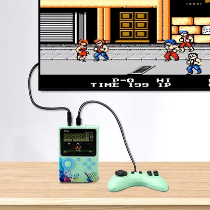 Nueva consola de videojuegos G5S de 2,4 pulgadas, miniconsola portátil retro con 500 juegos integrados, salida AV y compatible con 2 jugadores.