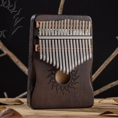 Hluru - Kalimba de arce de 21 teclas, piano de pulgar de 17 teclas, piano de dedo portátil para principiantes, regalo Mbira para niños y adultos