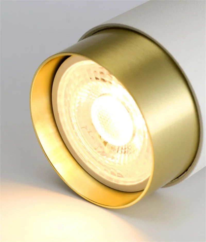 Lámpara de techo LED moderna para interiores, lámpara de araña blanca y negra, foco para sala de estar, dormitorio, comedor, pasillo, foco GU10