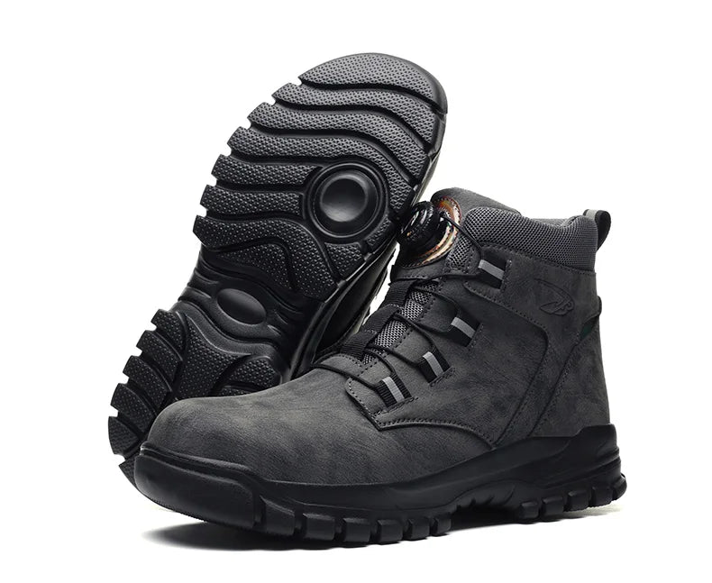 Botas de trabajo de seguridad de invierno para hombre y mujer, tallas 47 y 48, impermeables, ligeras, con puntera de acero, calzado de seguridad protector para hombre.