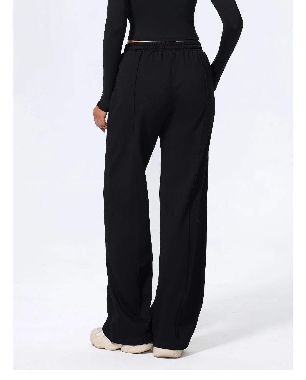 Pantalones largos de yoga para mujer, cálidos para invierno y otoño, para gimnasio, entrenamiento, estilo holgado, deportivos, de cintura alta, con cordón ajustable.