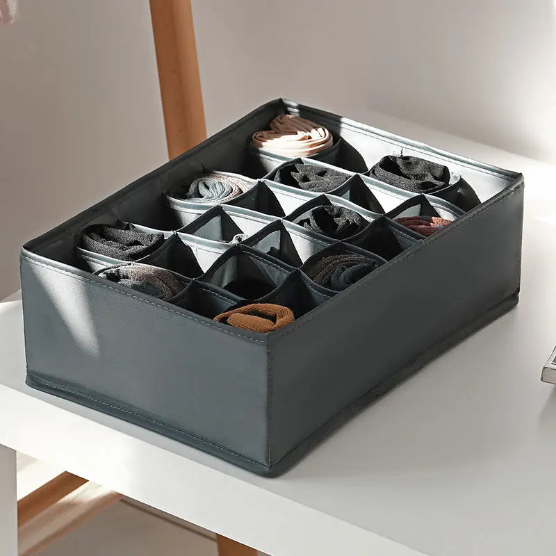 Organizador para ropa interior, calcetines, sujetadores, pantalones, bufandas, corbatas, caja de almacenamiento, organizador de ropa para vaqueros, divisores para cajones, organizador de ropa