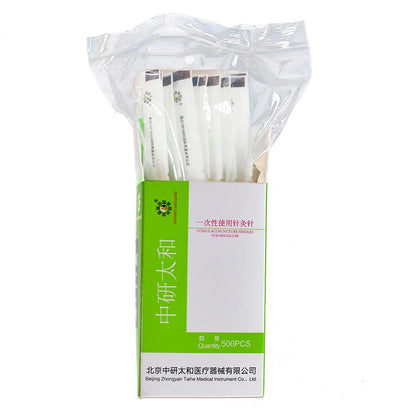 ZHONGYAN TAIHE 2000 agujas de acupuntura estériles desechables con tubo, 4 cajas de agujas para masaje de belleza, microacupuntura facial