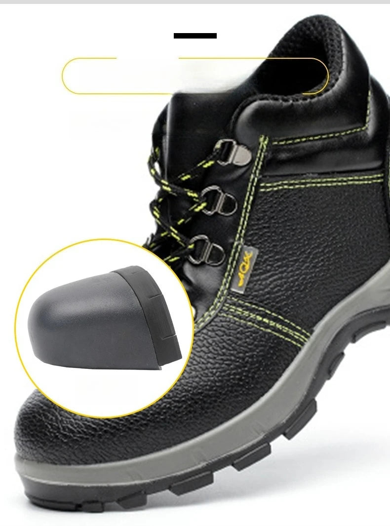 Work Safety Shoes Men Waterproof Slip On Male Breathable Work Steel Toe Shoes Electrical Insulation Construction Sneakers