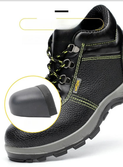 Work Safety Shoes Men Waterproof Slip On Male Breathable Work Steel Toe Shoes Electrical Insulation Construction Sneakers