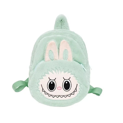 Mochila de peluche con diseño de chica estudiante, bolso de hombro doble con burbujas y juguetes, mochila transfronteriza para adolescentes.