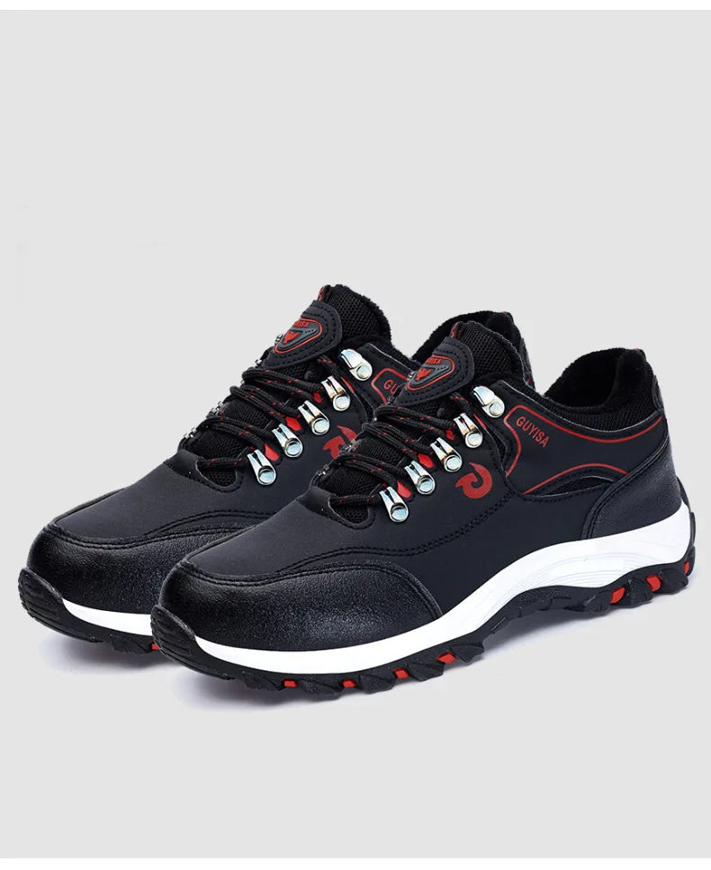 Zapatos de trabajo con forro polar para hombre y mujer, con puntera de acero, resistentes a perforaciones, acolchados y cálidos. Calzado de trabajo protector para mujer y hombre.