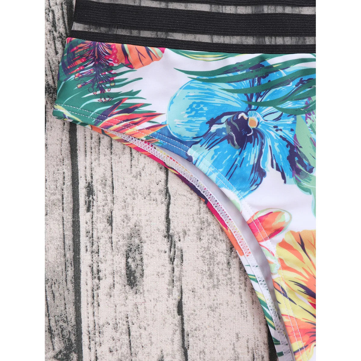 Bikini con estampado sexy de moda 2024 para mujer, traje de baño de cintura alta, traje de baño para mujer, traje de baño para natación, ropa de playa de verano