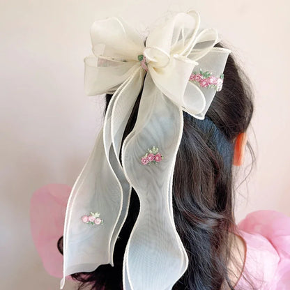 Accesorios para el cabello para niñas, accesorios para el cabello para niñas, lindos accesorios para el cabello, tocado de cola de caballo de princesa para niñas.