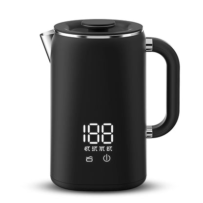 Hervidor eléctrico termostático de gran capacidad de 1,7 l con preservación automática del calor y revestimiento de acero inoxidable 304.