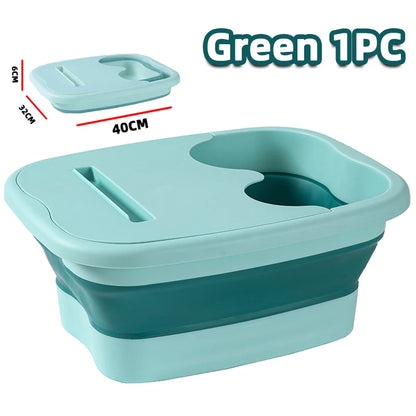 Cubo de masaje para pediluvio plegable, cubo de remojo, lavabo plegable, cubo para baño de pies de spa, bañera de sauna doméstica, bañera de pedicura