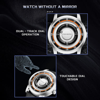 Relojes de pulsera de cuarzo para hombre Foxbox 2025 de lujo, creativos, con cuentas deslizantes, a la moda, impermeables, con fuerza magnética, reloj para hombre, Reloj.