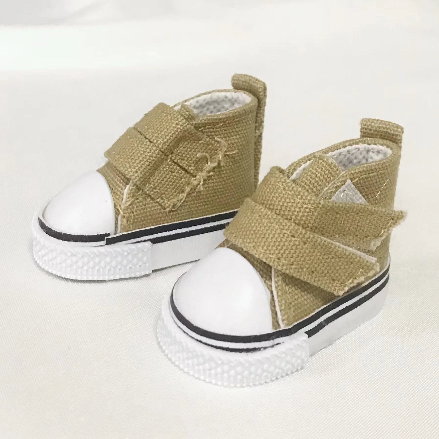 Accesorios BJD 5cm 1/6 Zapatos de muñeca Zapatos hechos a mano para muñecas Mini cordones de lona Accesorios de muñeca Juguetes casuales Regalo para niños