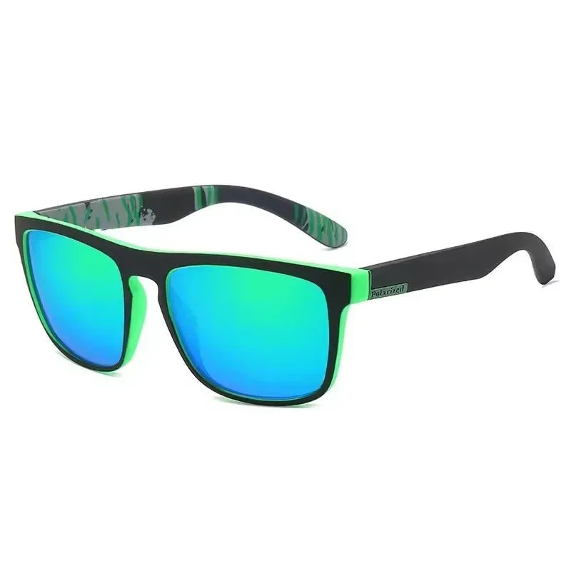 Gafas de sol deportivas de moda, polarizadas, con protección UV, personalizadas, con montura cuadrada de metal, para hombre y mujer, con protección UV400.