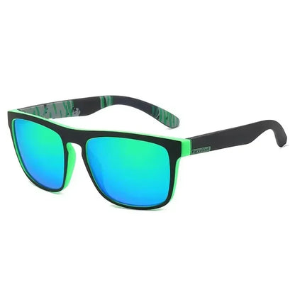 Gafas de sol deportivas de moda, polarizadas, con protección UV, personalizadas, con montura cuadrada de metal, para hombre y mujer, con protección UV400.