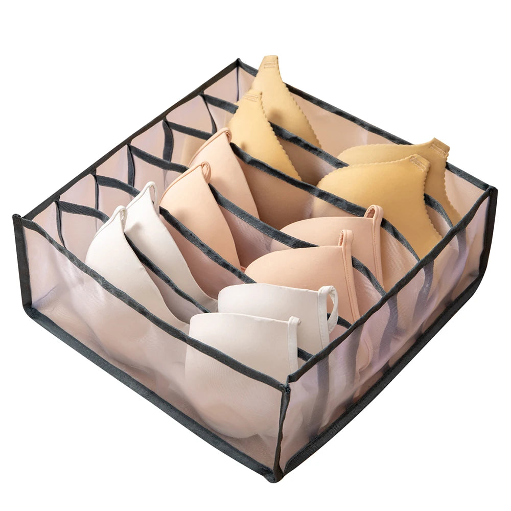 Organizadores de armarios, organizadores para el hogar, cajas para guardar ropa interior, sujetadores, calcetines y bragas, divisores de cajones para el hogar y el dormitorio.