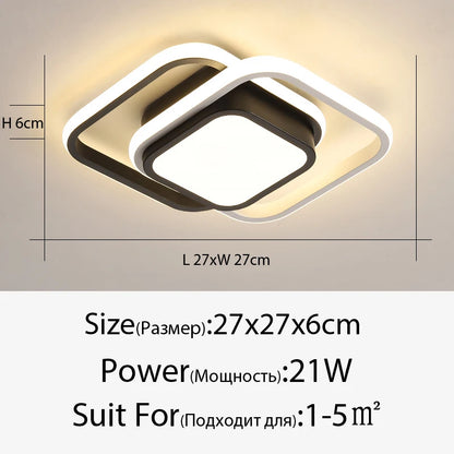 Lámpara de techo LED moderna minimalista para balcón, pasillo, porche, canal, estilo nórdico, para guardarropa