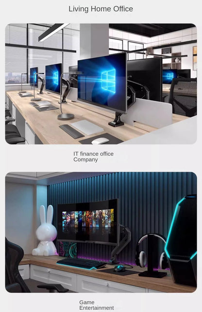 Soporte universal para un solo monitor de hasta 32 pulgadas y 9 kg por pantalla. Soporte de escritorio ajustable para ordenador.
