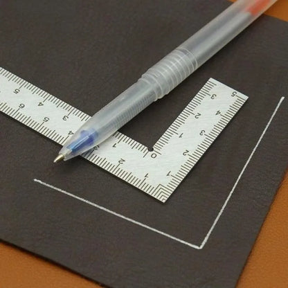 Regla de metal para útiles escolares, regla de marco pequeño, herramienta de diseño de medición, cuadrado de acero inoxidable, cuadrado, cuadrado, cuadrado