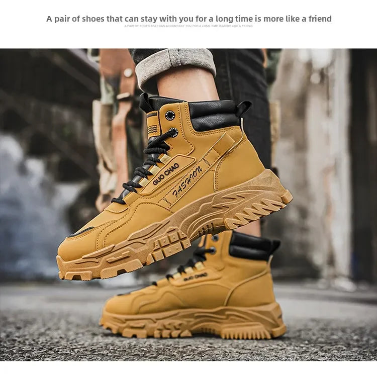 Working Shoes Men Mens Boots Offer Work Safety Shoes Military Man Tactical Boots Men Motorcycle Boot Men's Ankle Army Shooes