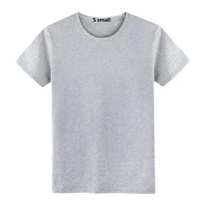 Camiseta deportiva de manga corta blanca pura para hombre, camiseta ajustada de media manga, color base negro, ropa informal de verano.