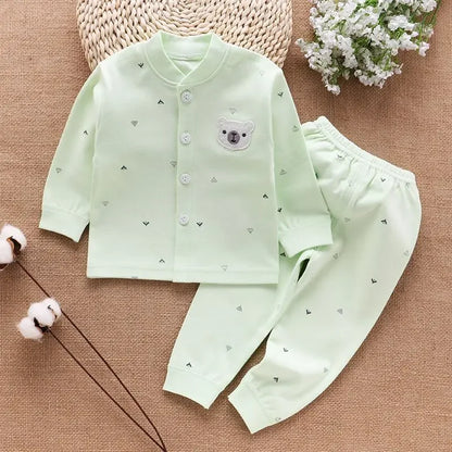 Ropa de bebé, ropa interior, camisetas y pantalones para niños, pijama para recién nacidos, conjuntos de algodón 100 % para el hogar, ropa cálida de otoño para niños y niñas.