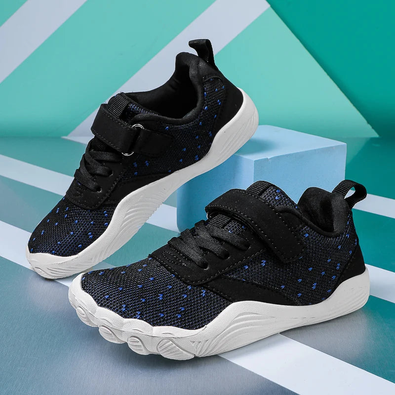 Zapatos descalzos para niños, zapatillas de deporte para niños y niñas, zapatos con abertura natural, zapatillas minimalistas con punta ancha, para niños pequeños, pequeños y grandes.