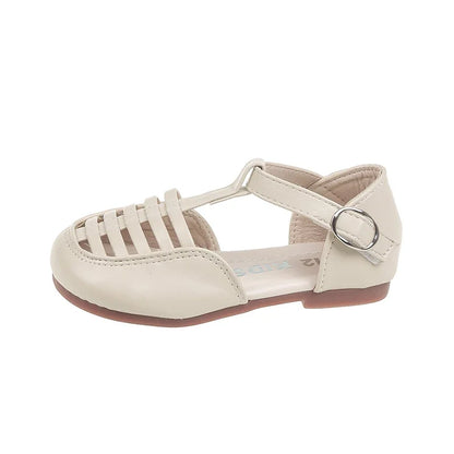 Nuevo calzado de verano para niños, zapatos planos de playa, sandalias de playa para niños pequeños con puntera reforzada, zapatos de princesa para niñas.