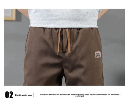 Pantalones casuales de hombre de corte holgado y a la moda, ideales para otoño e invierno. Estilo deportivo clásico y sencillo. Cómodos pantalones holgados para el trabajo.