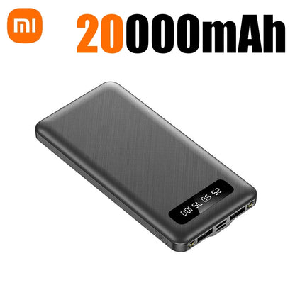 Batería externa portátil Xiaomi de 500.000 mAh y 120 W de carga ultrarrápida de gran capacidad con pantalla digital LED para teléfonos.