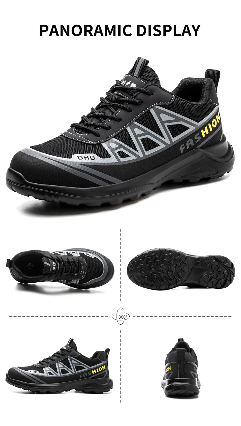 Work Sneakers Men Indestructible Steel Toe Work Shoes Safety Boot Men Shoes Anti-puncture Working Shoes For Men Dropshipping