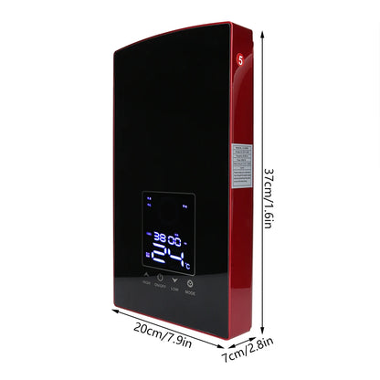 Calentador de agua eléctrico mural con control por voz. Calentador de agua instantáneo para baño, 220-240 V.