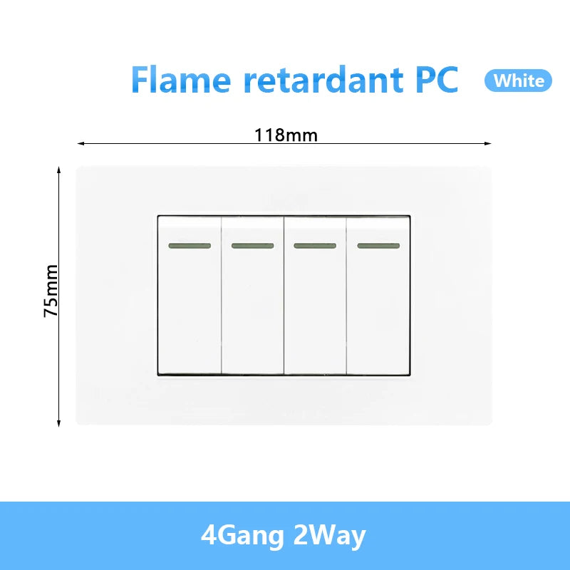 Enchufe de pared USB inteligente tipo C de 20 W con carga rápida para Italia, Chile y México; panel de interruptor de luz eléctrico de Brasil con toma USB-C universal.